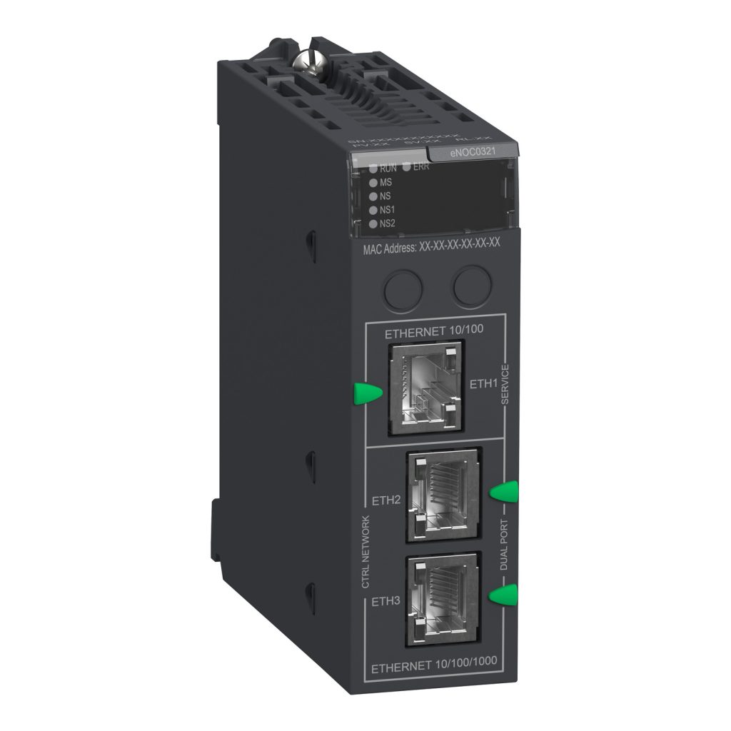 Módulo comunicación M580 subredes Ethernet 3 función de reenvío IP