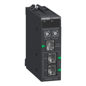 Switch Modicon X80 opción de red para backplane – Schneider Electric