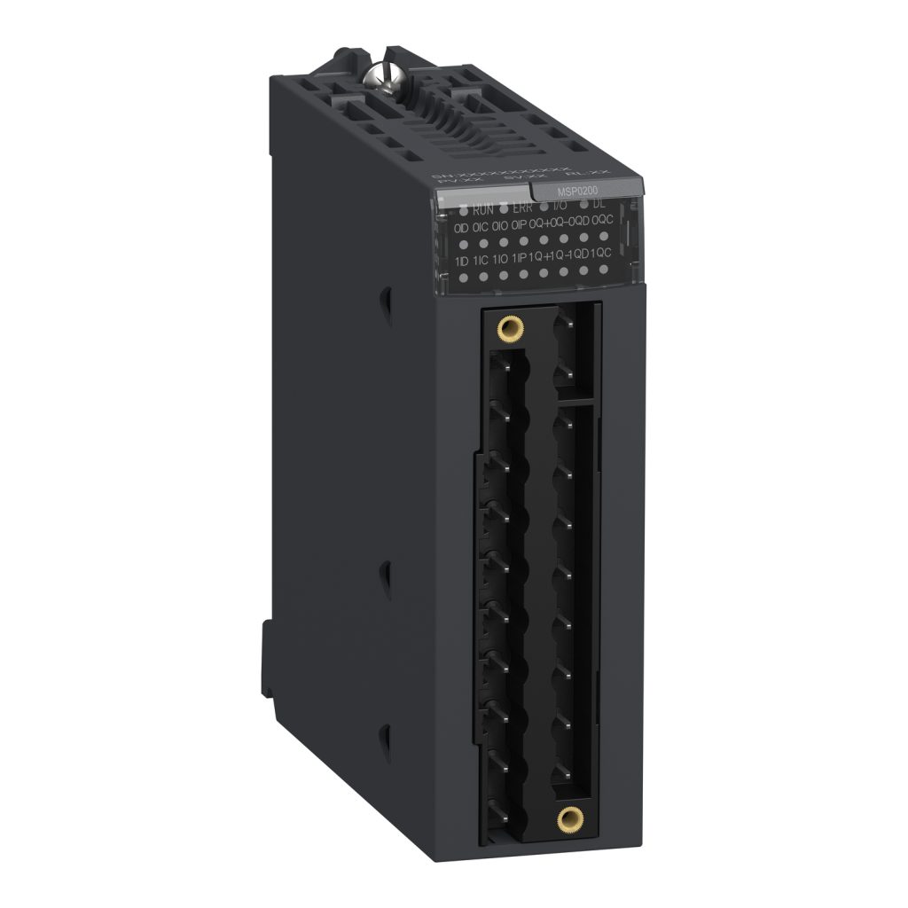 Módulo PTO 2 canales 4 entradas 24V DC 4.3mA conectores 28 PIN