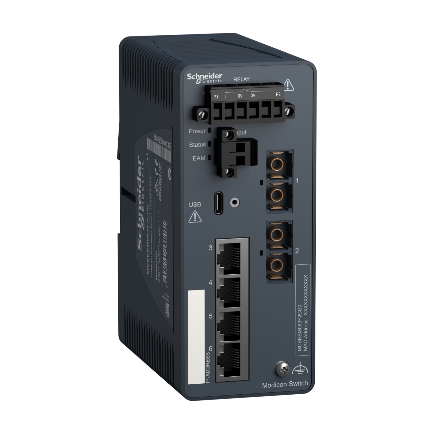 Switch gestionado Modicon 4TX/2FX multimodo – Schneider Electric