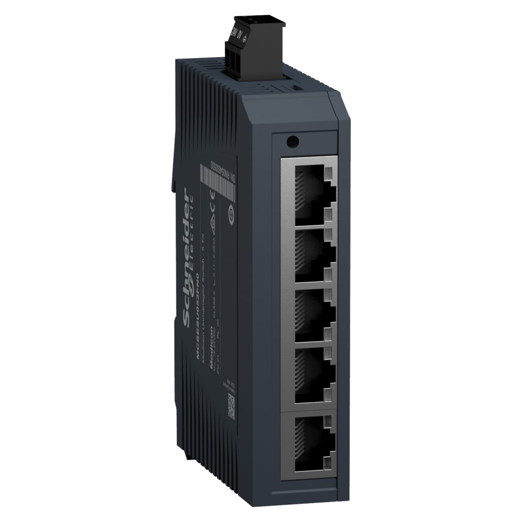 Interruptor Modicon no gestionado 5 puertos para cobre – Schneider Electric