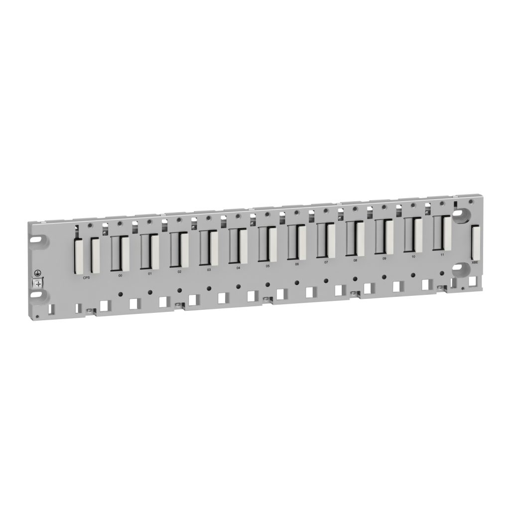 Bastidor Modicon X80 12 ranuras X-bus para M340, montaje en panel – Schneider Electric