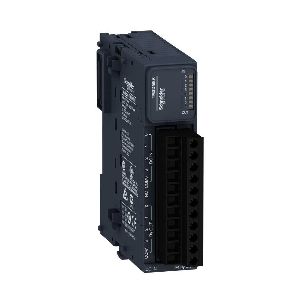 Módulo E/S digitales 4x24VDC + 4 relés 2A tornillo – Schneider Electric