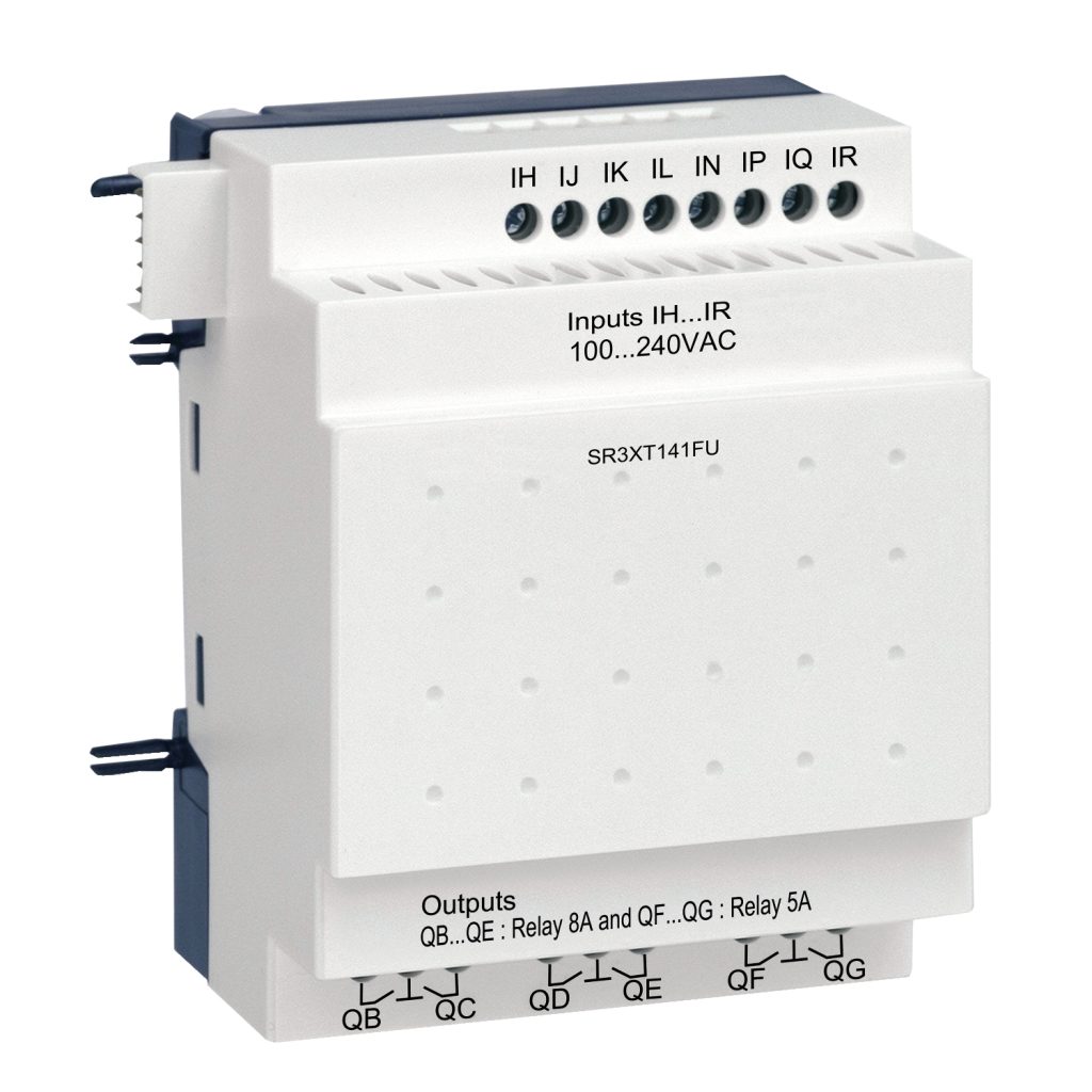 Módulo de extensión Zelio Logic SR3 8 entradas 6 salidas digitales, 100–240 V CA – Schneider Electric