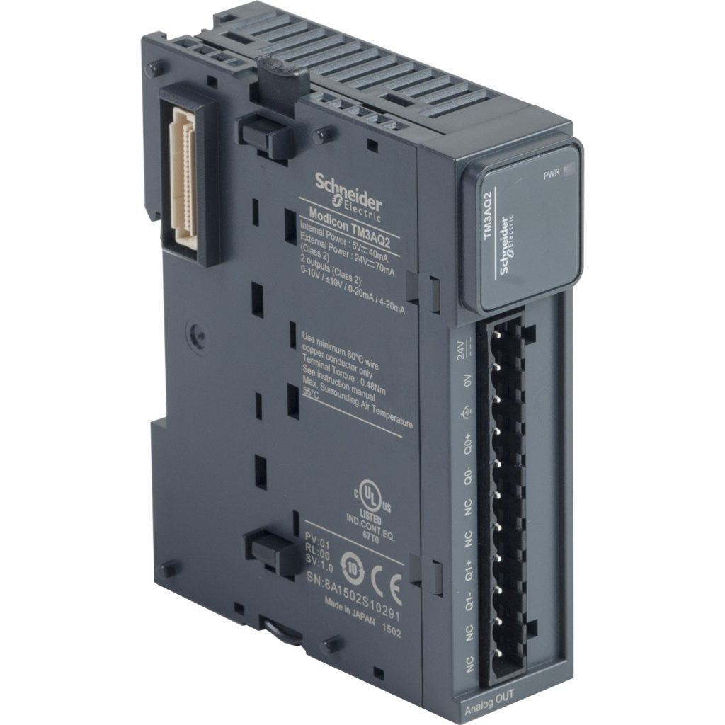Módulo salidas analógicas 2xV/I 12 bits tornillo – Schneider Electric