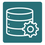 Ícono de gestión de datos